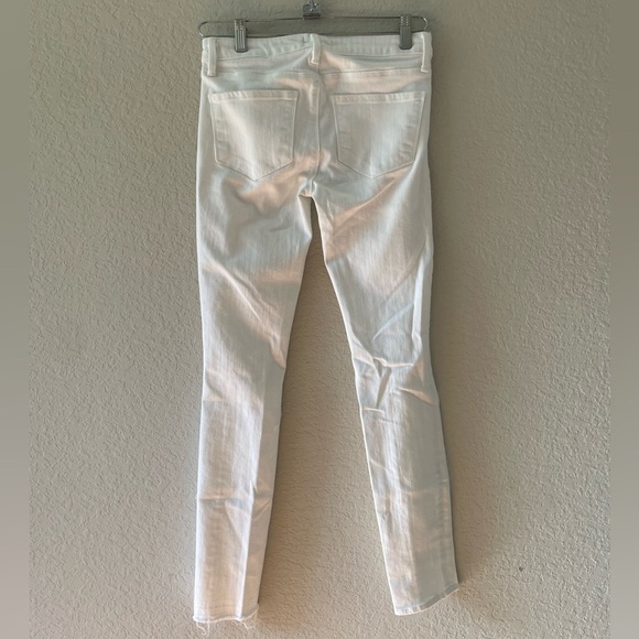 L’Agence Chantal Slim White Distressed Jeans Size 25 - Picture 7 of 11